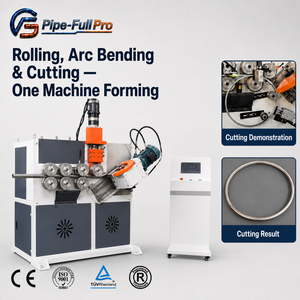 CNC <b>Pipe</b> Rolling Bending Cutting <b>Machine</b> for Shipbuilding Round Square Rectangular Stainless Steel Tube Ring Circle Forming - Product Image 1