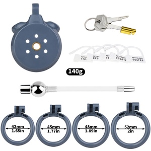 Jaula de Castidad Masculina de Resina al por Mayor 2025 con Catéter, Certificación CE, Jaula Ajustable para Pene en 4 Tamaños y Colores, Soporte OEM/ODM - Product Image 6