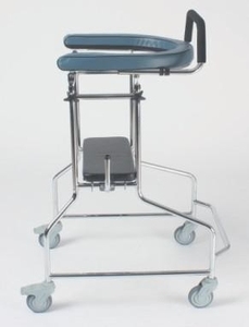 Soporte de Pecho Ergonómico Acolchado, Asiento de Descanso Desmontable, Entrenador de Marcha de Acero Inoxidable para Rehabilitación en el Hogar y Hospital - Product Image 2