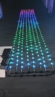 Guirlande lumineuse LED RGB 3D à pixels, rechargeable, télécommandée, 360 degrés, pour extérieur, IP65, Noël