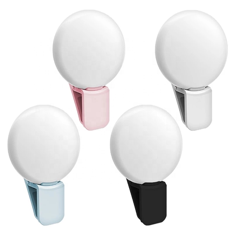 Мини Q Универсальный держатель для мобильного телефона камеры портативный Перезаряжаемый светодиодный селфи Круг Фотографии зажимом красота заполняющий свет кольцо Ночной свет работы