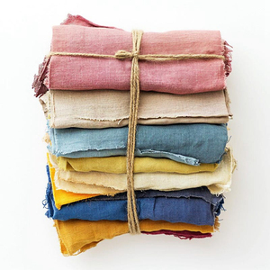 Vente en gros 100% Tissu en <span class=keywords><strong>lin</strong></span> biologique Impression de <span class=keywords><strong>lin</strong></span> antistatique populaire pour vêtements pour dames Doux et confortable - Product Image 1