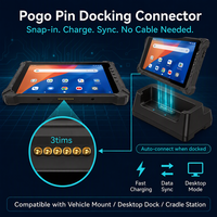 Tablet Android Tangguh 8 Inci IP65 MediaTek PC Industri Layar Kecerahan Tinggi 700nits Baterai Dapat Dilepas Tablet yang Diperkuat