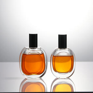 Classico High-End di lusso 30ml 50ml 100ml bottiglie di profumo bianco grigio trasparente con pompa spruzzatore e forma piatta cartone imballato - Product Image 5