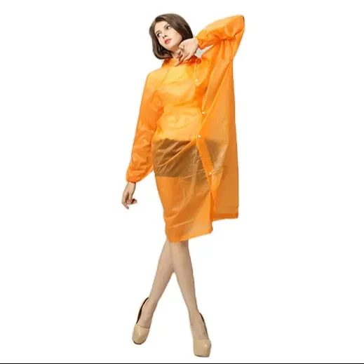 Modisch geeignet für Outdoor-Aktivitäten PEVA Regenmantel Poncho Unisxy Multi color Wieder verwendbare tragbare Regenmantel Angeln Wandern