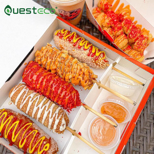 QUESTECO Papel personalizado <span class=keywords><strong>para</strong></span> cajas de <span class=keywords><strong>perros</strong></span> calientes Caja de embalaje de <span class=keywords><strong>perros</strong></span> calientes Caja de cartón <span class=keywords><strong>para</strong></span> <span class=keywords><strong>perros</strong></span> calientes - Product Image 1