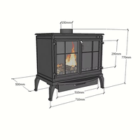 Fabricant chinois de poêles à bois, foyer en bois, cuisinière à bois, poêle à combustible solide, poêle à bois d'intérieur