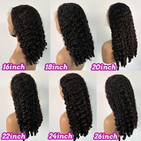 Perruque 12A en cheveux naturels bruts bouclés birmans et péruviens, Lace Front 13x4 13x6, dentelle HD transparente, cheveux humains, nœuds simples, sans colle
