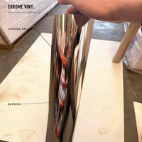 Rouleau de vinyle imprimable chromé argenté effet miroir, autocollant écologique pour moto, signalétique publicitaire grand format