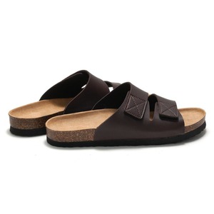 <span class=keywords><strong>Sandali</strong></span> piatti da uomo in <span class=keywords><strong>sughero</strong></span> stile coreano <span class=keywords><strong>con</strong></span> chiusura in velcro, design slip-on per la primavera e l'estate, ideali per la spiaggia - Product Image 4