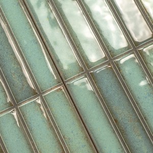 Piastrella Koto Emerald 35x35mm Pre-Tagliata Lucida con Bordi Irregolari - Product Image 6