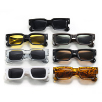 Lunettes de soleil de marque tendance 5539 pour hommes et femmes, luxe, carrées, UV400, rétro, vintage, montures orange, blanches, rouges, roses