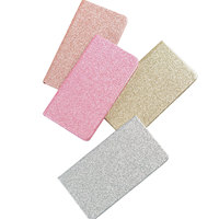 Bloc-notes BECOL en gros, couverture rigide, paillettes brillantes, couverture en cuir PU avec poudre dorée, avec logo personnalisé pour cadeau