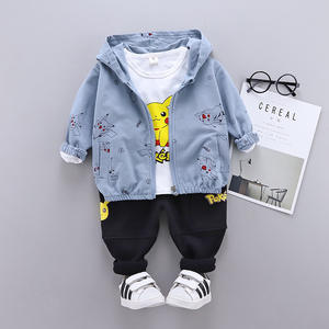 Ventes chaudes, nouvelle collection de vêtements pour enfants, ensembles de vêtements en coton biologique, t-shirts et pantalons pour garçons - Product Image 5