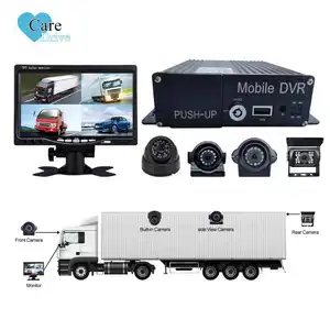 Caredves Tahan Air dengan Perangkat Lunak CMSV6 Pintar HD 1080P MDVR GPS WIFI 3CH HDD 4G Mobile DVR Bus MDVR