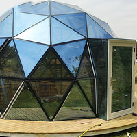 FEAMONT Nouvel Arrivage Hôtel Extérieur de Luxe Maison Dôme Acier PVC Préfabriqué Glamping Tente Igloo Verre Dôme Géodésique Tente