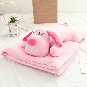 <span class=keywords><strong>Precio</strong></span> barato dibujos animados lindo perro marrón aire acondicionado almohada <span class=keywords><strong>de</strong></span> peluche 3-en-1 manta <span class=keywords><strong>de</strong></span> Primavera Verano edredón fresco - Product Image 3