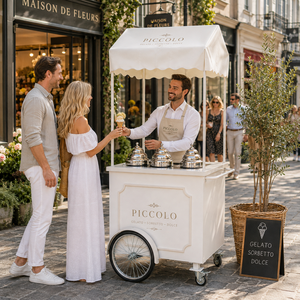 Carrito de Exhibición de Postres Personalizado Etodevice, Carrito de Dulces Móvil para Bodas y Fiestas - Product Image 1