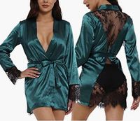Babydoll Latex China Fabrik Sexy Robe, Damen Erotik Nachtwäsche Dessous