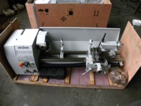 Tour de précision de table CQ6125V X 550mm pour le tournage du métal, mini-tour à vitesse variable pour le tournage du métal