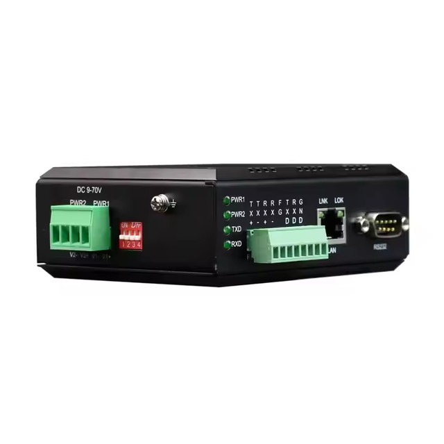 Industrial Grade Mini Serial to Ethernet TCP/IP LAN Converter RS485 RS232 RS422 Serial Port Server with POE Optional