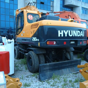 100% véritable excavatrice sur pneus HYUNDAI 210W-7 210W-9 d'occasion grande performance bon état Stock Original coréen - Product Image 5