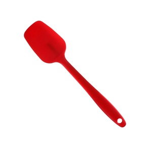 Chịu nhiệt tích hợp <span class=keywords><strong>Silicone</strong></span> thìa Kem Bánh <span class=keywords><strong>scraper</strong></span> sô cô la trộn dao thìa đóng hộp công cụ nướng 4 màu sắc - Product Image 3
