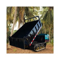 Dumper sur chenilles 3 tonnes Dumper sur chenilles diesel personnalisable-Camion auto-videur hydraulique pour la vente