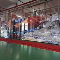 P2.9-6.25 P3.91-7.81 d'intérieur de SMD P3.91-7.81 l'affichage mené transparent de maille de fenêtre en verre a mené l'écran visuel mené par mur