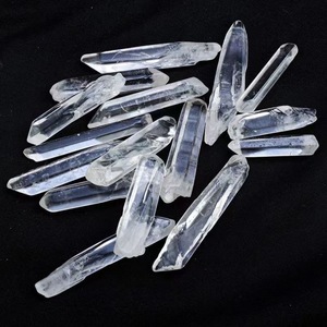 Vente en gros de baguettes de quartz clair, cristaux de graines de Lemuria, pierres semi-précieuses artisanales, style bohème, Feng Shui, guérison, décoration intérieure, cadeau DIY - Product Image 2