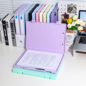 Vente flash : Accessoires de <span class=keywords><strong>bureau</strong></span>, classeur à clips A4, boîte de classement en plastique, presse-papiers avec rangement, organiseur de dossiers - Product Image 5