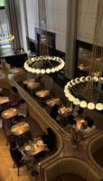 Canapé de restaurant haut de gamme, banquette personnalisée, table et chaise d'hôtel, mobilier complet pour restaurant