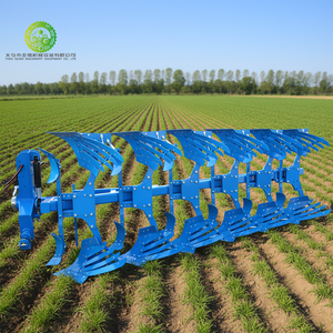 Charrue à trois points pour tracteur, machine agricole capable de tourner en sens inversé et de se soulever hydrauliquement pour le labour. - Product Image 1