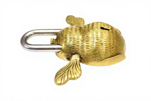 Candado de Latón con Diseño de Abeja, Accesorio Decorativo de Estilo Vintage para Puertas, Cajas y Exhibiciones Decorativas - Product Image 4