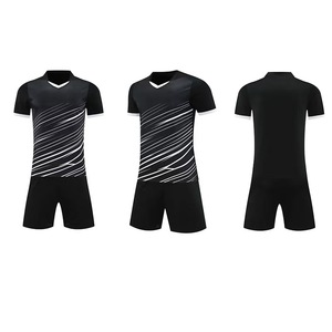 Camisetas de Fútbol Personalizadas con Logotipos para Hombre, 100% Poliéster, Transpirables, de Secado Rápido, Cuello en V, Mangas Cortas, Tejido Elástico, OEM - Product Image 4