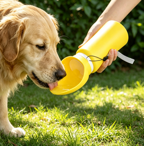 Taza Plegable para Perros con Gran Recipiente de Silicona, Botella de Agua Portátil para Viajes, Dispensador Multicolor para Cachorros - Product Image 3