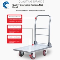 Chariot de transport pliable en acier, silencieux, pour entrepôt et déménagement