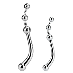 ปลั๊กเสียบก้นคู่ขนาดใหญ่ทำจากสแตนเลส ดิลโด้กระตุ้นจุดจี ลูกปัดโลหะสำหรับสอดทวารหนัก ปลั๊กกระตุ้นจุดพี ไม้กระตุ้นต่อมลูกหมาก ของเล่นทางเพศสำหรับช่องคลอด - Product Image 5