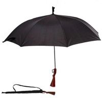 Parapluie semi-automatique à ouverture automatique pour homme, design spécial, en pongee, type pistolet à eau et fusil