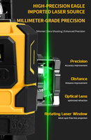 Niveau laser rotatif à lumière verte ultime pour les architectes et les bricoleurs du monde entier Outil industriel et de bricolage