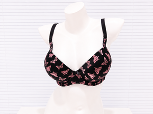 <span class=keywords><strong>Sujetador</strong></span> <span class=keywords><strong>Push</strong></span>-<span class=keywords><strong>Up</strong></span> Personalizado con Estampado de Mariposas para Mujer, Lencería Suave sin Costuras con Aros, <span class=keywords><strong>Sujetador</strong></span> Cómodo para Uso Diario, OEM ODM - Product Image 2