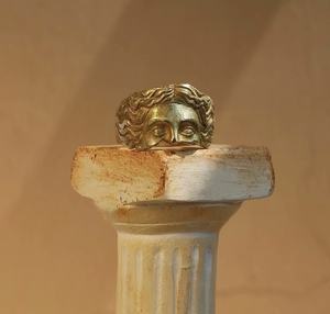 2024 Offre Spéciale plaqué <span class=keywords><strong>or</strong></span> <span class=keywords><strong>18</strong></span> <span class=keywords><strong>carats</strong></span> Venus Half Face Rings pour femmes hommes - Product Image 2