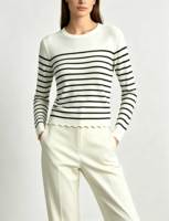 Pull Classique Femme en Maille Torsadée Col Montant Bouton Métallique à Trou de Clé Manches Longues Automne Hiver Décontracté