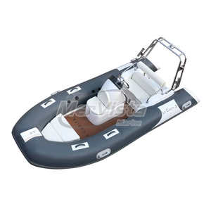 Bateaux pneumatiques Hypalon de 13 pieds (3,9 m) en fibre de verre et PVC avec <span class=keywords><strong>coque</strong></span> en V profond pour la pêche en plein air - Product Image 3