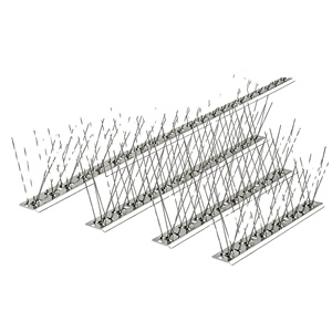 Púas Antipájaros de Alta Calidad de 50 cm con Base Resistente a los Rayos UV y Acero Inoxidable 201 304, Dispositivo de Control de Aves, Antipichones, Disuasor de Plagas para Exteriores - Product Image 5