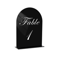 Panneaux de numéros de table de mariage en acrylique multicolores populaires, étiquettes de table pour événements et anniversaires, décorations pour tables