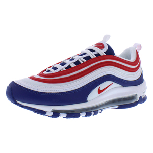 Nike Air Max 97รองเท้าผ้าใบผู้ชายสีขาว/สีแดงไซส์10ฤดูร้อนกีฬาเทนนิสรองเท้าวิ่งพร้อมตาข่ายด้านบนถัก - Product Image 3