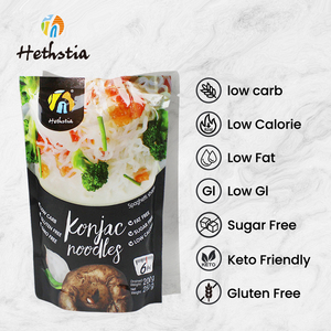 Tự nhiên Konjac mì low carb Gluten miễn phí thuần chay mì cho súp khuấy Fry món ăn lành mạnh - Product Image 3