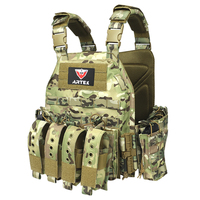 Gilet tactique modulaire à libération rapide pour l'extérieur, système Molle, respirant, pour hommes, gilet d'entraînement, ajustable pour adultes, gilet d'airsoft