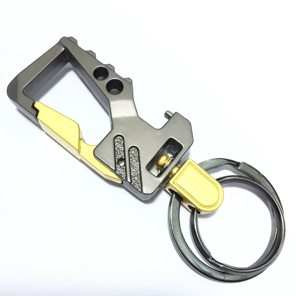 AA01021 yaratıcı çok fonksiyonlu Metal anahtarlık ağır şişe açacağı anahtarlık Edc araba anahtarlıklar anahtarlıklar